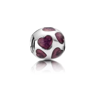 (image pour) Charm Coeurs Violets - 790543EN21