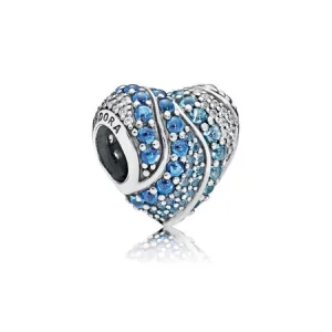 (image pour) Charm Cœur Aquatique PANDORA France - 797015NABMX