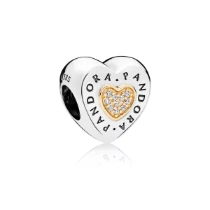 (image pour) Charm Cœur Signature PANDORA - 796218CZ