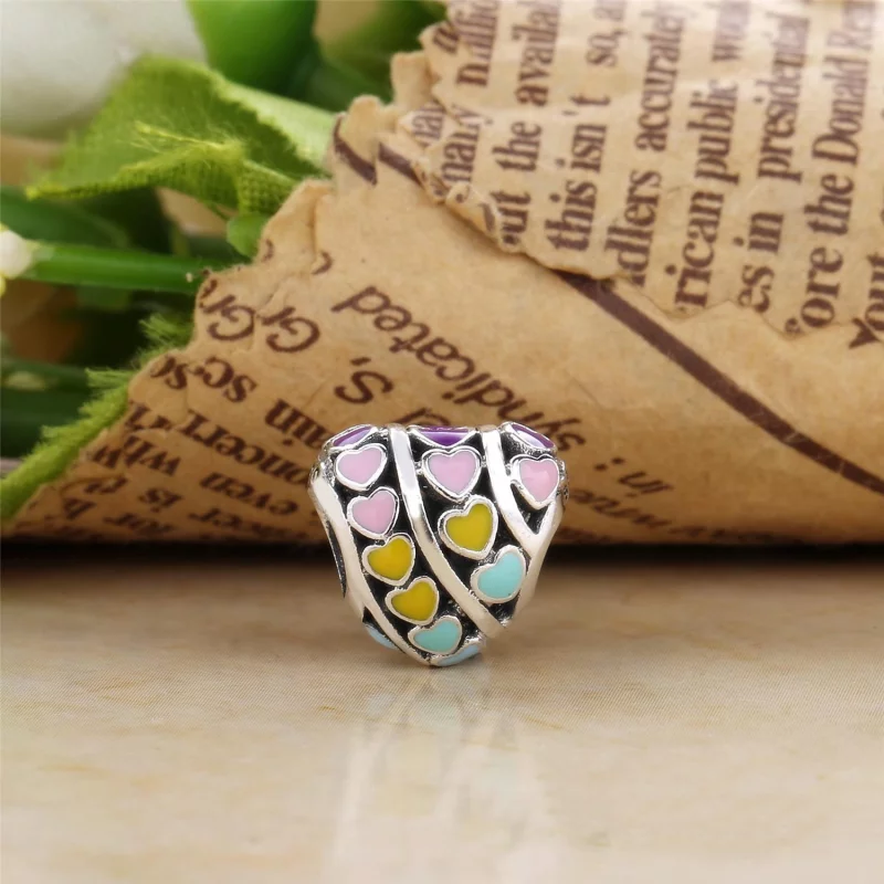 (image pour) Charm Cœurs Multicolores PANDORA France - 797019ENMX - Afficher 2