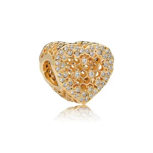 (image pour) Charm Dentelle en Nids d’Abeilles PANDORA Shine™ - 767039CZ