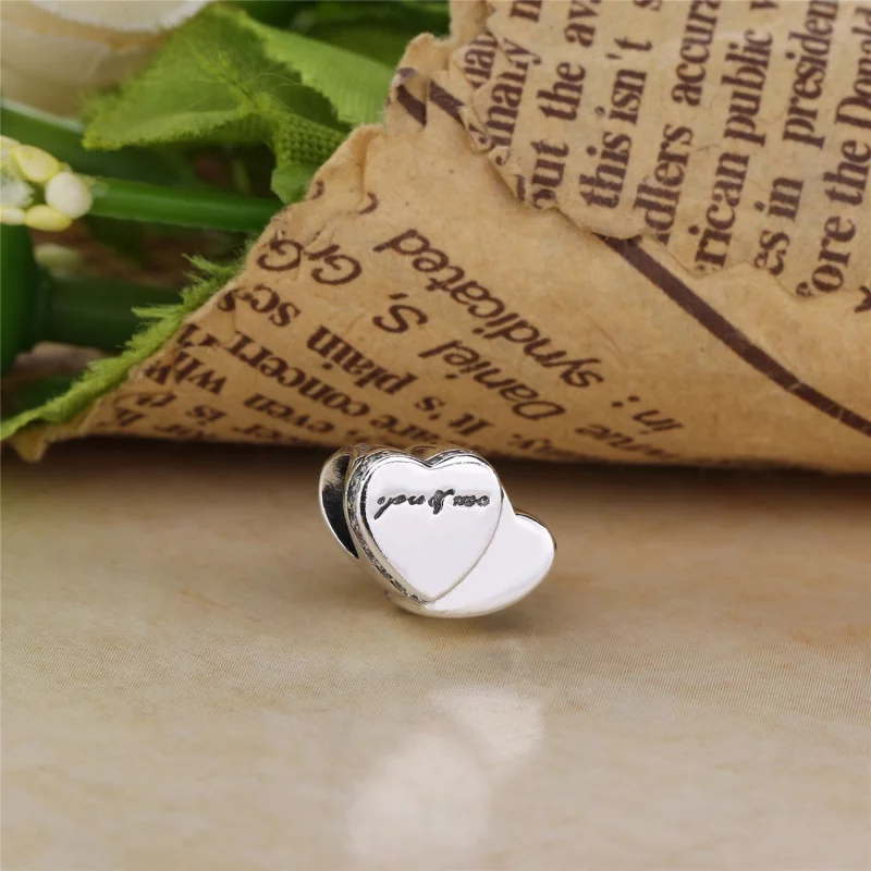 (image pour) Charm Deux coeurs en Argent PANDORA France - 796560CZ - Afficher 4