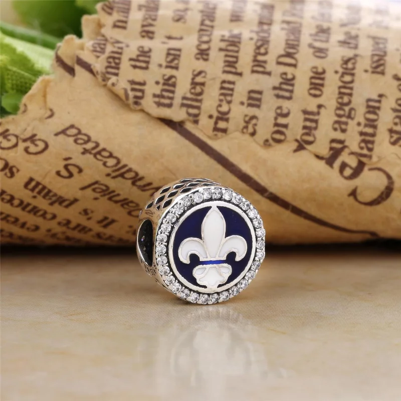 (image pour) Charm Fleur De Lis en Argent PANDORA France - ENG792016CZ_7 - Afficher 2