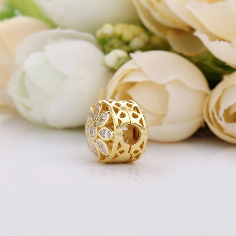 (image pour) Charm Fleur opulente PANDORA France - 757639CZ - Afficher 3
