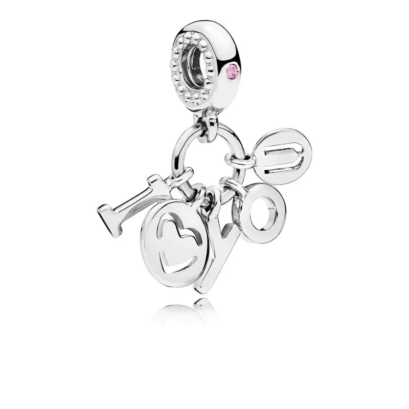 (image pour) Charm I Love You PANDORA France - 796596FPC - Afficher 2