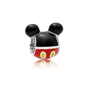 (image pour) Charm Icône Mickey Mouse Silhouette en Argent PANDORA France - 10PNDA-62868