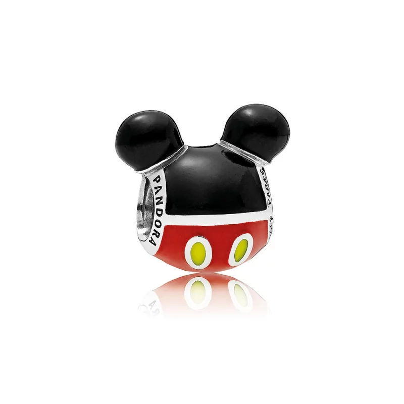 (image pour) Charm Icône Mickey Mouse Silhouette en Argent PANDORA France - 10PNDA-62868