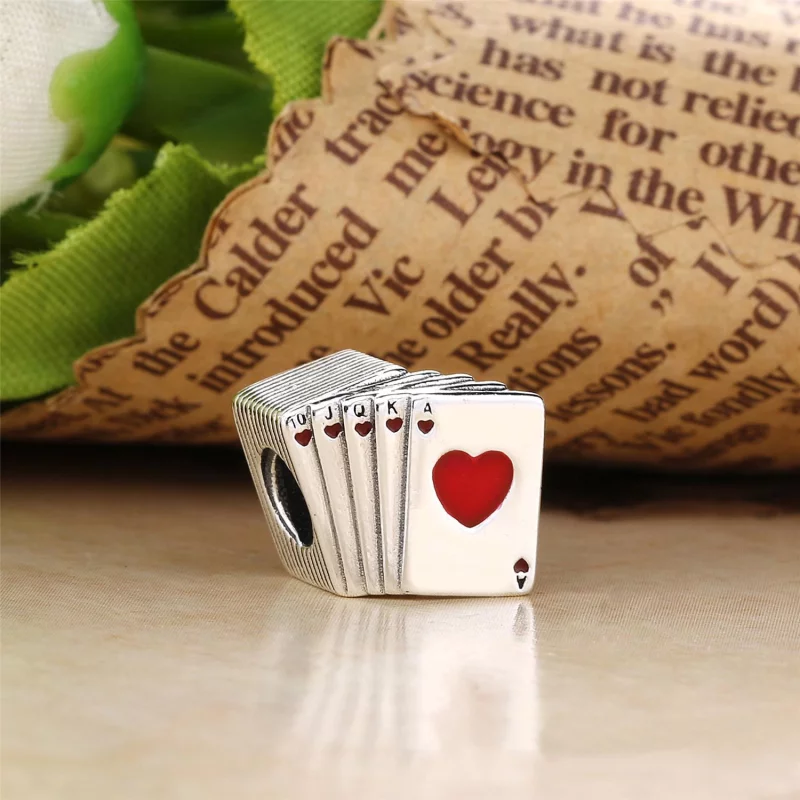 (image pour) Charm Jouer aux cartes en Argent PANDORA France - 797195EN09 - Afficher 2
