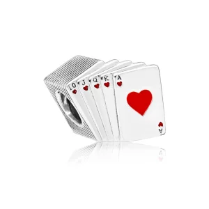 (image pour) Charm Jouer aux cartes en Argent PANDORA France - 797195EN09