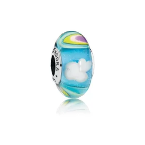(image pour) Charm Murano Arc-en-Ciel Iridescent PANDORA France - 797013