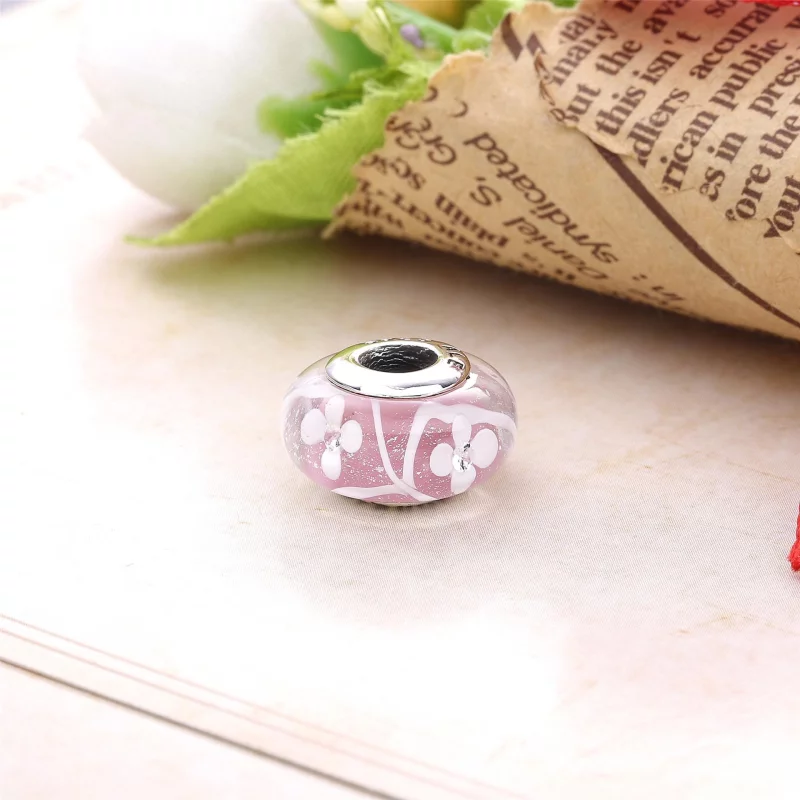 (image pour) Charm Murano Floral Rose - 791665 - Afficher 2