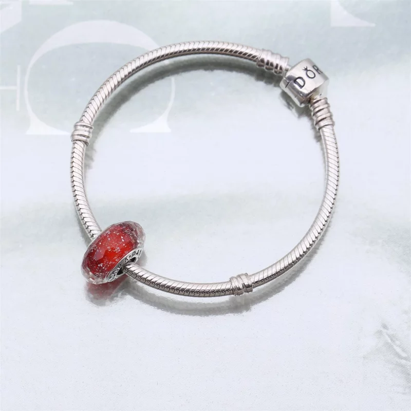 (image pour) Charm Murano Scintillant Rouge - 791654 - Afficher 2