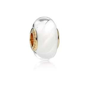 (image pour) Charm Murano Vagues Blanches PANDORA Shine™ - 767160