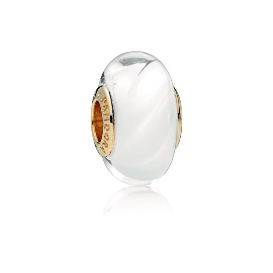 (image pour) Charm Murano Vagues Blanches PANDORA Shine™ - 767160