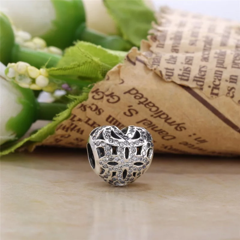 (image pour) Charm Pandora 750837CZ - Charm Amour et Affection Ajouré Or - Afficher 3