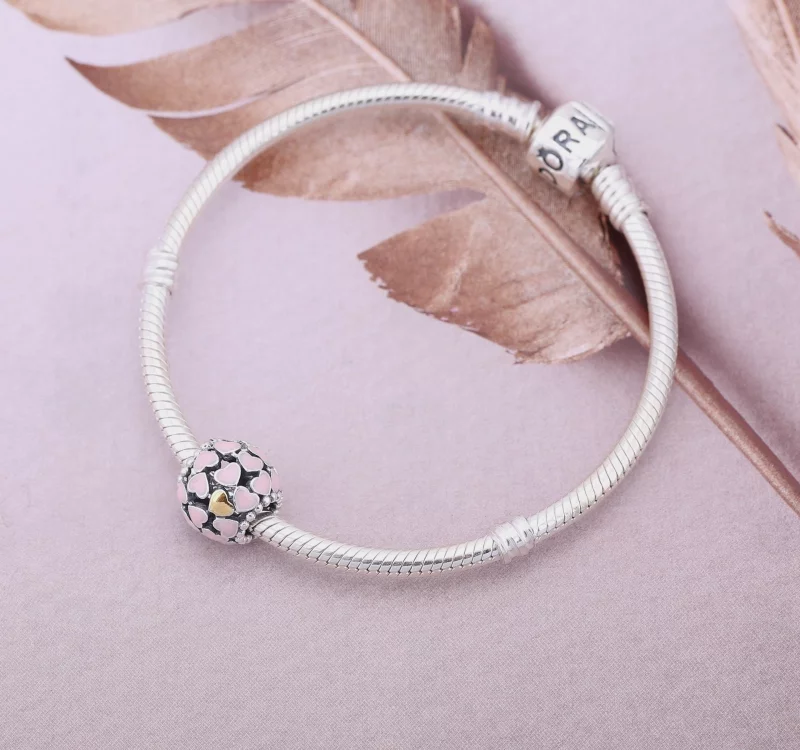 (image pour) Charm Pandora 791283EN40 - Charm Coeur Argent Femme - Afficher 3