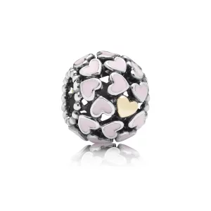 (image pour) Charm Pandora 791283EN40 - Charm Coeur Argent Femme 