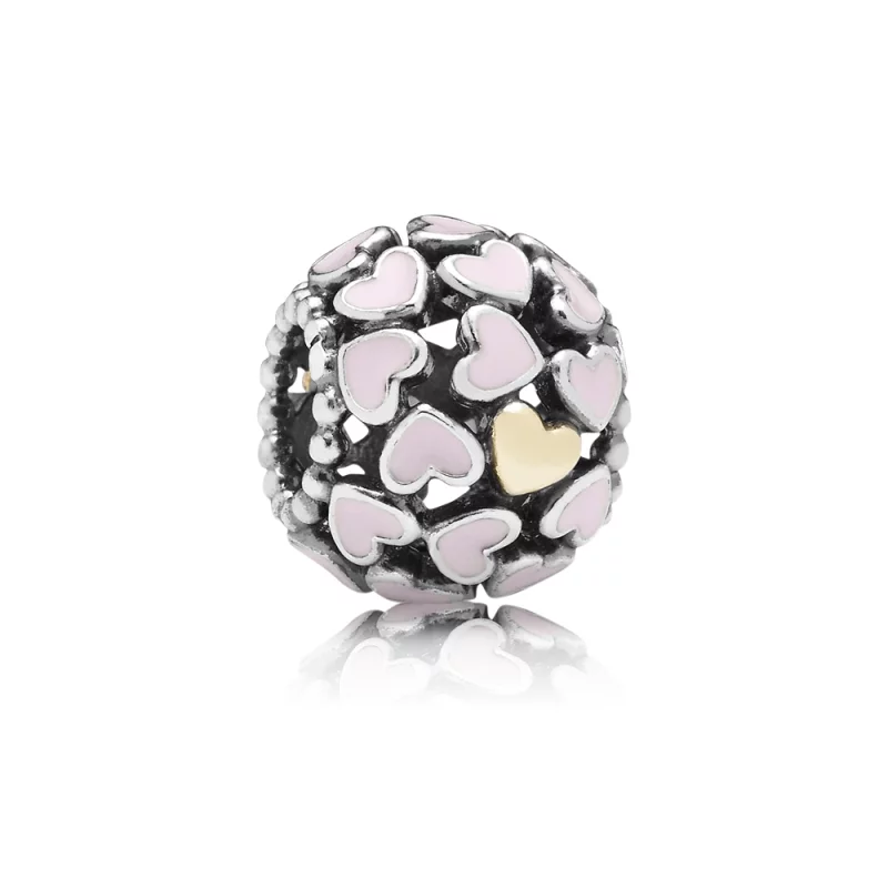 (image pour) Charm Pandora 791283EN40 - Charm Coeur Argent Femme 