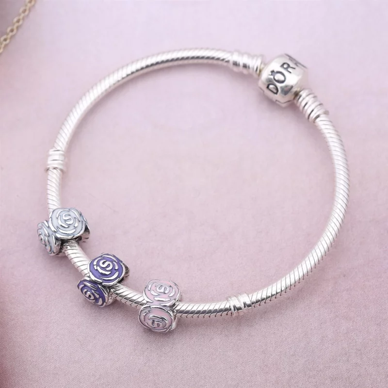 (image pour) Charm Pandora 791291EN40 - Charm Fleur Argent Femme - Afficher 2