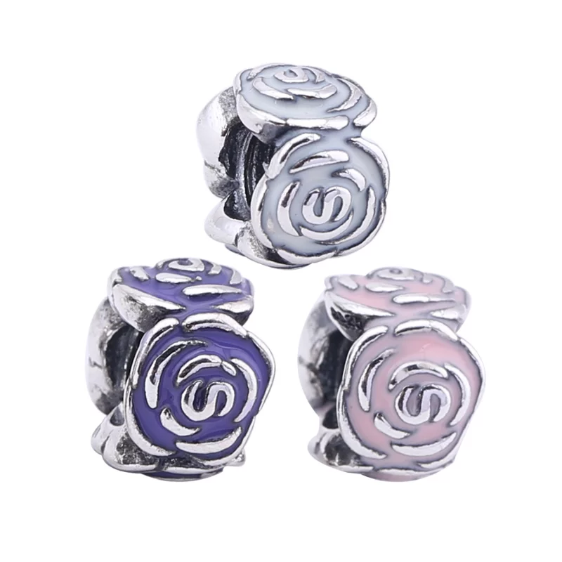 (image pour) Charm Pandora 791291EN40 - Charm Fleur Argent Femme - Afficher 6