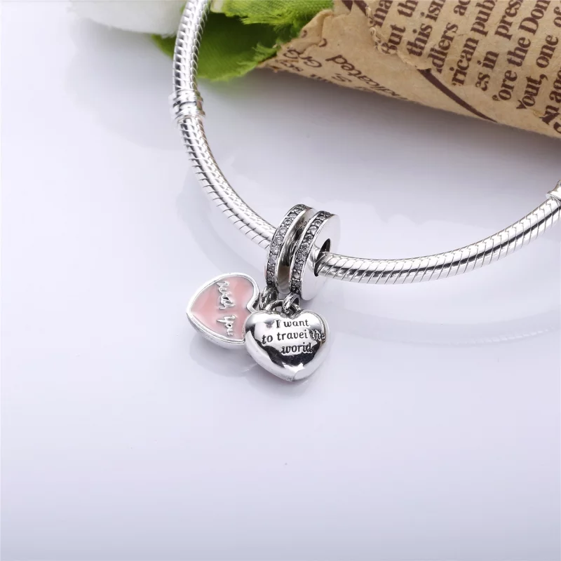 (image pour) Charm Pandora 791717CZ - Charm Voyageons Ensemble pour loeéternité - Afficher 2