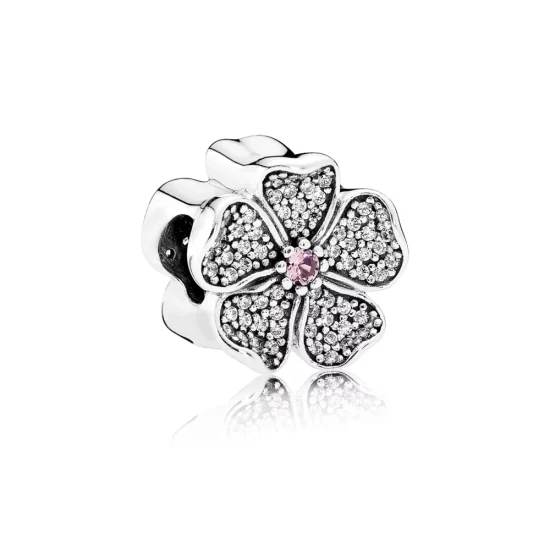(image pour) Charm Pandora 791831NBP - Charm Fleur De Pommier Scintillante Femme 