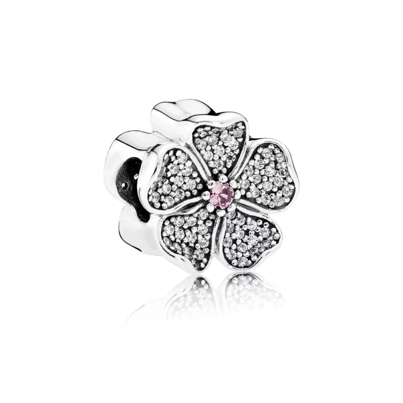 (image pour) Charm Pandora 791831NBP - Charm Fleur De Pommier Scintillante Femme 