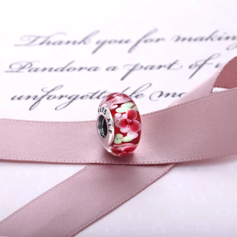 (image pour) Charm Pandora Fleurs 791652 - Charm Murano Jardin de Fleurs Femme - Afficher 3