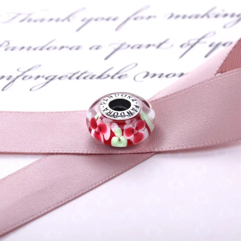 (image pour) Charm Pandora Fleurs 791652 - Charm Murano Jardin de Fleurs Femme - Afficher 4
