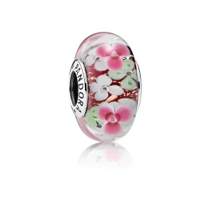 (image pour) Charm Pandora Fleurs 791652 - Charm Murano Jardin de Fleurs Femme 