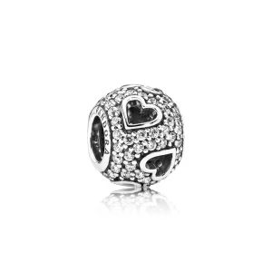 (image pour) Charm Pandora Moments de vie 791426CZ - Charm Coeur Argent Zirconium Femme 