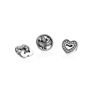 (image pour) Charm Pandora Nostalgie 792022CZ - Charm Miniatures Amour et Famille Femme 