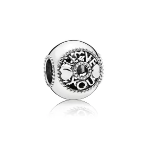 (image pour) Charm Parler d'amour en Argent PANDORA France - 796601
