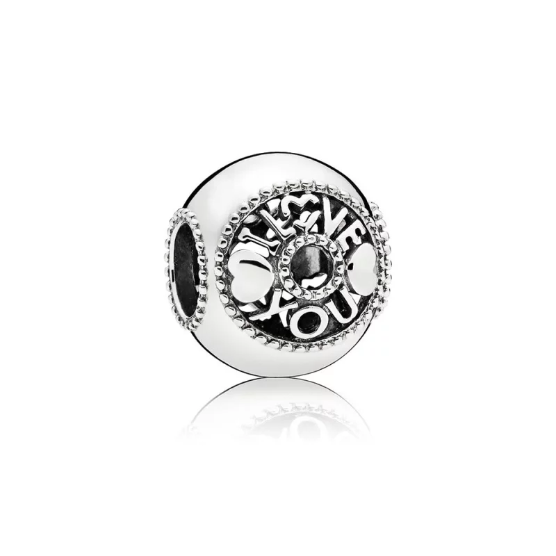 (image pour) Charm Parler d'amour en Argent PANDORA France - 796601