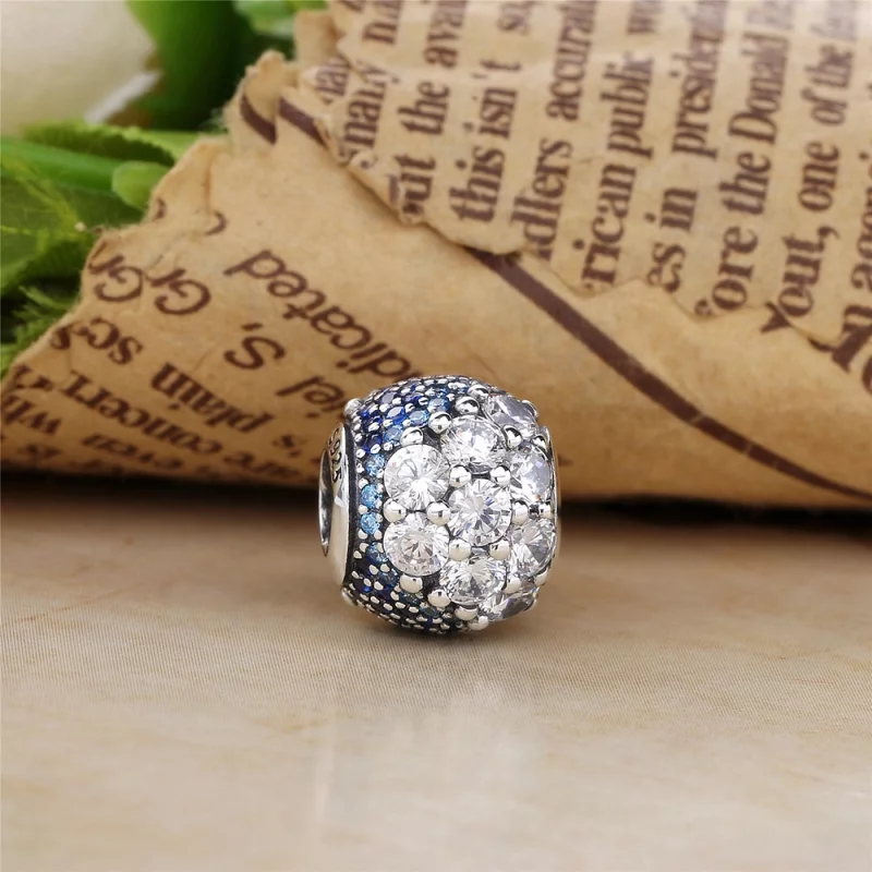 (image pour) Charm Pavé Enchanté Bleu PANDORA France - 797032NABMX - Afficher 3