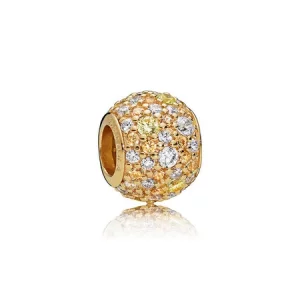 (image pour) Charm Pavé Mélange doré PANDORA Shine™ - 767052CSY