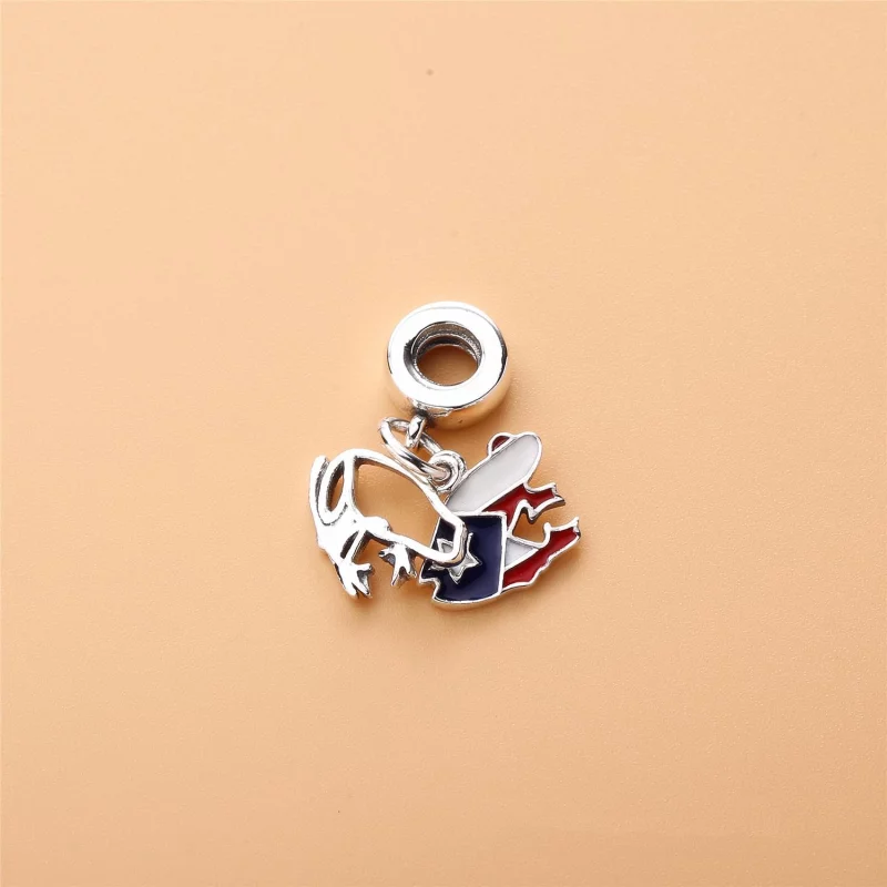 (image pour) Charm pendant Amour Porto Rico en Argent PANDORA France - 797222ENMX - Afficher 2