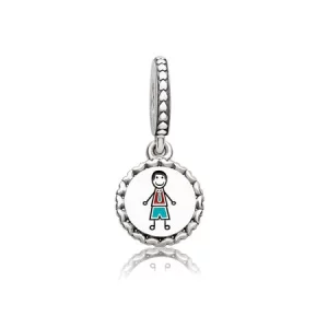 (image pour) Charm pendant Bonhomme allumette en Argent PANDORA France - ENG792018_1