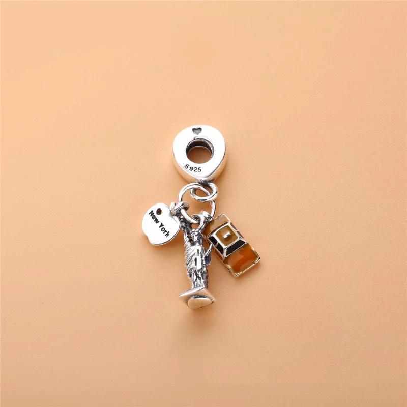 (image pour) Charm pendant Faits saillants à New York en Argent PANDORA France - 797198ENMX - Afficher 2