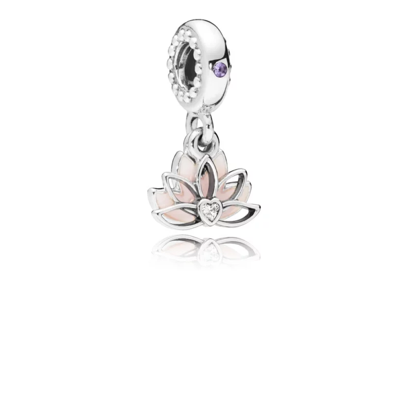 (image pour) Charm pendant Fleur de lotus sereine en Argent PANDORA France - 797259CZ