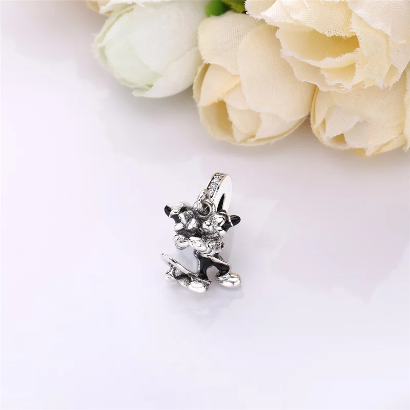 (image pour) Charm pendant Mickey et Minnie en Argent PANDORA France - 7501057371846P - Afficher 2
