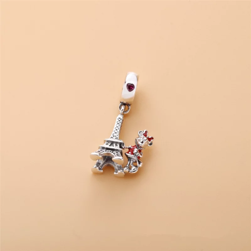 (image pour) Charm pendant Minnie Mouse Tour Eiffel en Argent PANDORA France - 7501057371551P - Afficher 2