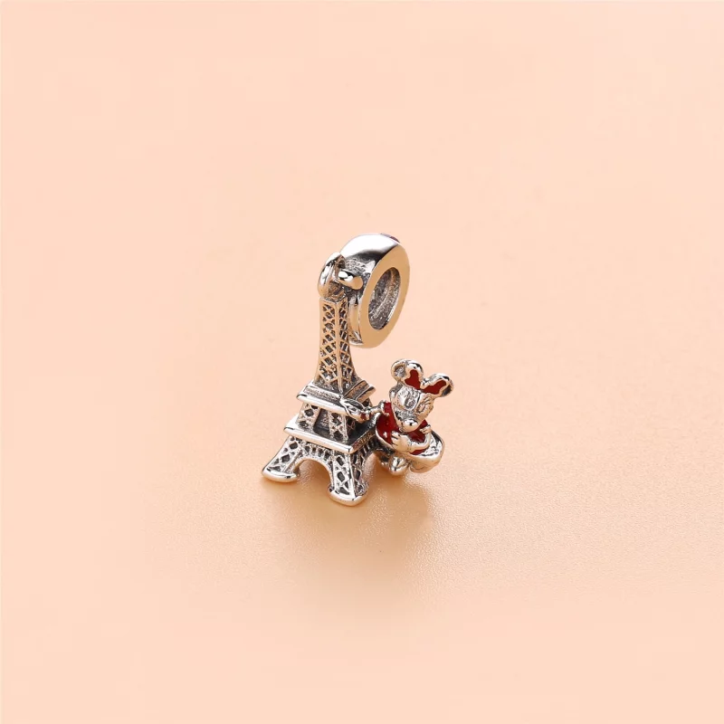 (image pour) Charm pendant Minnie Mouse Tour Eiffel en Argent PANDORA France - 7501057371551P - Afficher 3
