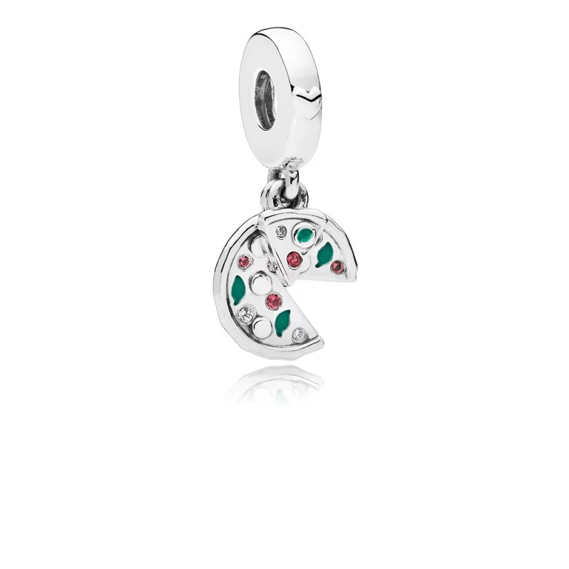 (image pour) Charm pendant Passion pour la pizza en Argent 797443CZ PANDORA France