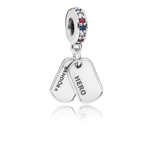 (image pour) Charm pendant Passion pour la pizza en Argent PANDORA France - 797659CZRMX