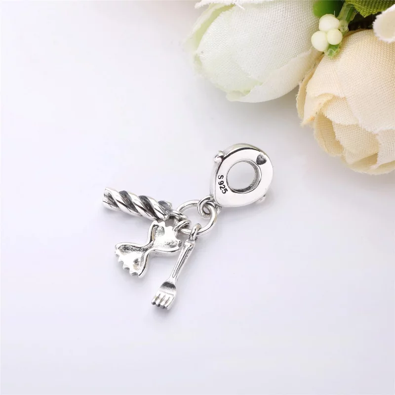 (image pour) Charm pendant Pâtes d'amour en Argent 797435 PANDORA France - Afficher 3