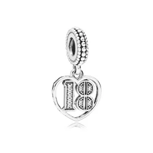 (image pour) Charm pendentif 18 Années d’Amour PANDORA France