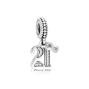 (image pour) Charm pendentif 21 Années d’Amour PANDORA France