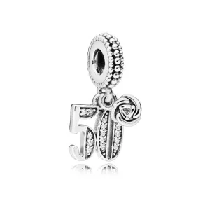 (image pour) Charm pendentif 50 Années d’Amour PANDORA France