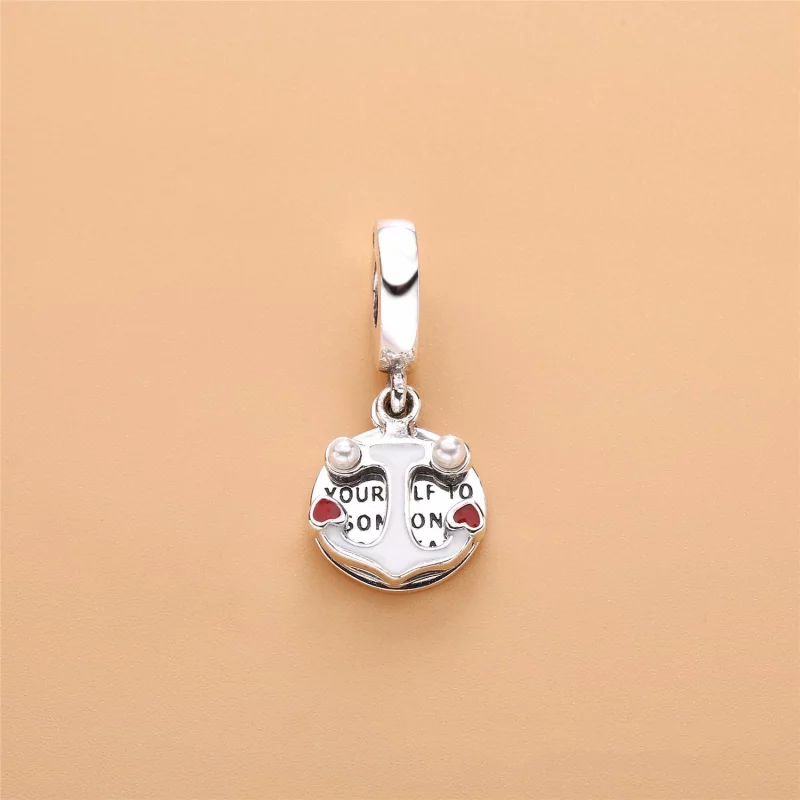 (image pour) Charm pendentif Ancre de l'Amour, PANDORA France - 797208ENMX - Afficher 2